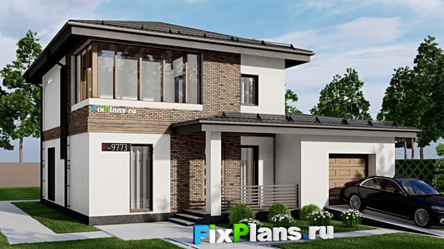 Двухэтажный дом F-9773