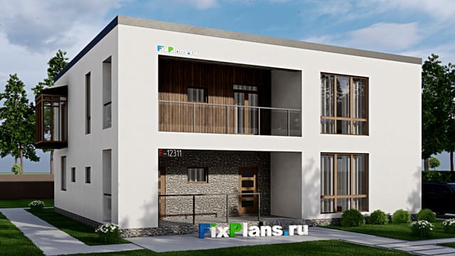 Двухэтажный дом F-12311